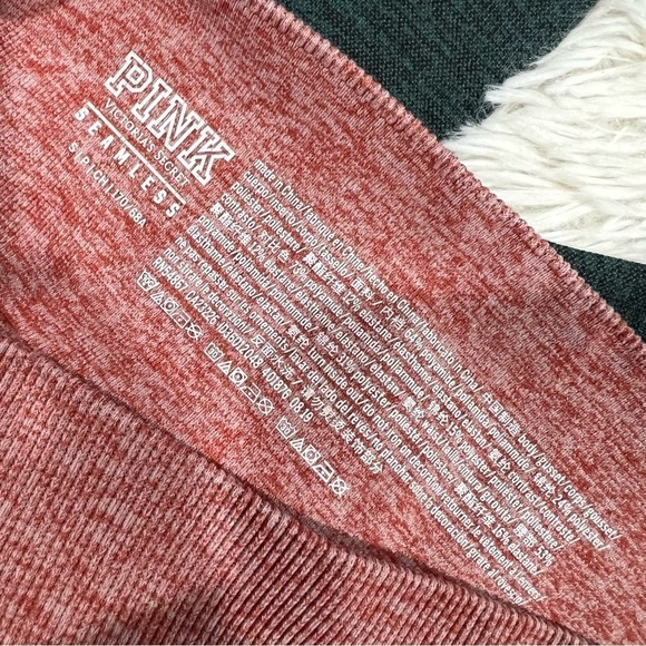 Victoria’s Secret PINK Seamless leggings size S 2 pairs - orange and green - Picture 5 of 11